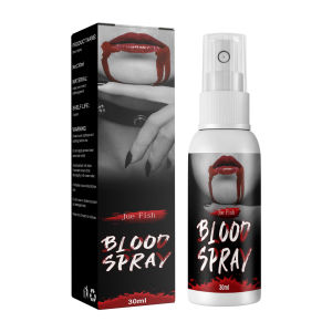 Fake Blood Spray Halloween Realistic Fake Blood Spray Face Blood Makeup Personalized Cosplay Zombie Wax Wound Props Washable