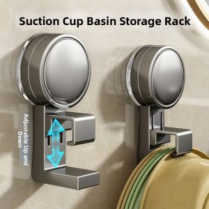 LUTUMEI | Suction Cup Organizer Rack Expandable No Drilling