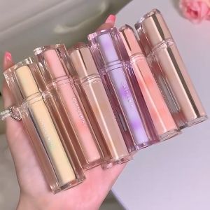 [COD]Cappuvini Lip Gloss Kaca Lip Gloss Kaca Jelly Bibir Segitiga Transparan Cermin Teh Es -💖Catherine