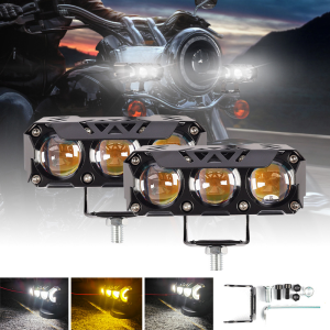 Lampu Tembak Laser Foglamp SQL 3 Mata Super Bright Hi Lo 35 Watt Lampu Tembak Motor Mobil
