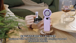 [SG 24H Ship] Novi Mini Fan 199-Speed Cooling Fan Semiconductor Ice Pad 6000mAh Turbo Handheld Portable Fan with LED