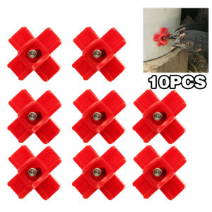 10Pcs/Set Horizontal Side Mount Poultry Chicken drinker Plastic Automatic Drinker Waterer For Chicken Quail Chicken Quail Pigeon Nipple Drinkers