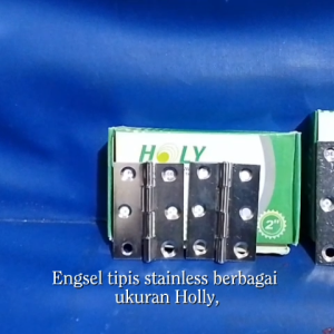 (1lusin) Engsel Tipis Stainless HOLY Anti karat untuk kandang ayam jendela Bahan Stainless