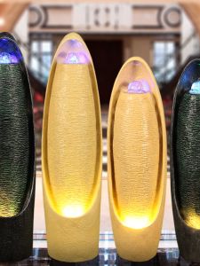 Modern Minimalist European Style Entrance Living Room Floor Standing Landscape Decoration Feng Shui Ball Water Mist Humidifier Ornament