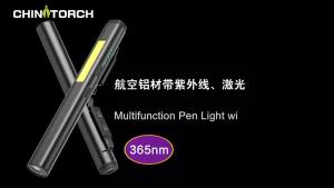 BALDR | Ultra bright long-range strong light portable magnetic pen light dual light source lithium battery universal portable flashlight