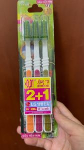 Bàn chải răng muối tre chăm sóc nướu Perioe BBS Antiplague - Siêu Mềm