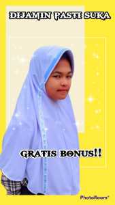 (😍promo hijab cantik😍)hijab sekolah/hijab instan/jilbab sekolah/hijab anak perempuan/serut samping