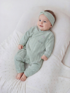 babylove | Breathable Pure Cotton Embroidered Baby Onesie Easy to Put On and Off