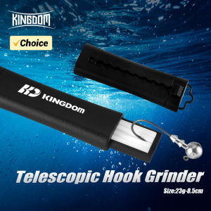 Kingdom Portable Fishing Hook Sharpener Mini Pocket Telescopic Fish Hook Sharpen Tools For Camp Hike Outdoor Fishing Accessories