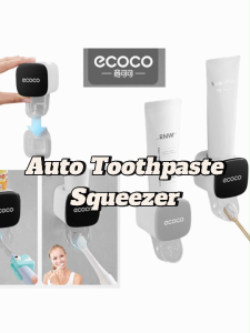 Ecoco Automatic Toothpaste Dispenser | Punch-Free | Dual Use for Kids & Adults
