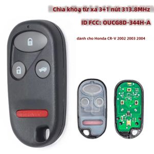 KEYECU OUCG8D-344H-A 313.8 MHz 4 Nút Chìa Khóa Xe Thông Minh Fob Remote Dành Cho Xe Honda Accord Acura TL 2000 2001 2002 ABS + Kim Loại
