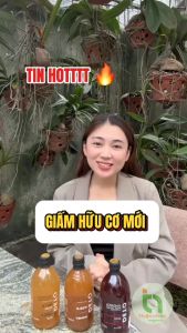 Giấm Táo Detox Hữu Cơ Có Giấm Cái Milan ANDREA MILANO Organic Apple Cider Vinegar With The Mother