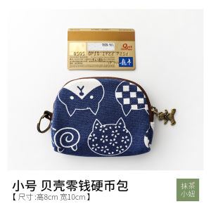 สไตล์ญี่ปุ่นสีฟ้าพิมพ์แมวผ้าใบกระเป๋าถือไหล่กระเป๋าผู้หญิงสบายๆสถานการณ์เยาวชนที่ใช้งานได้