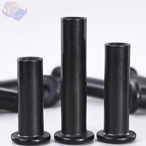 SS Barrel Nuts Connector Coupling Nut Hex Socket Flat Head Bolts A2-304 Black Stainless Steel M4 M5 M6 For Furniture DIY