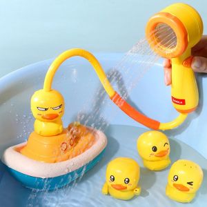 Baby Bath Toys Duck Sprinklers Bath Electric Playing Water Duck Shower Head Kids Bathroom Pool Toy