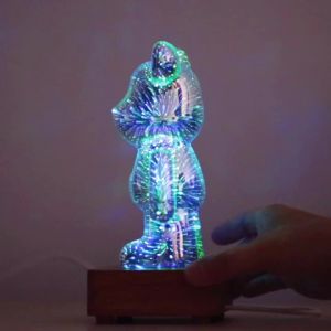 Parkson | Đèn Ngủ Hình Gấu Pháo Hoa LED 3D Đổi Màu USB Đèn Xung Quanh Cho Phòng Ngủ Tại Nhà - Quà Tặng Sinh Nhật Cho Trẻ Em