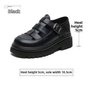 Josiny | Closed-toe Thick-soled Heel Increasing Breathable Roman Sandals