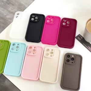 Candy Color Soft Case For iPhone 18 Pro Max 17e 18 17 16 15 14 13 12 Pro Max 17 Pro 16e Shockproof Silicone Phone Cover Fundas