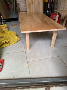 Bàn gấp gọn  bàn gấp gỗ KHÔNG THẤM NƯỚC  mặt bàn gỗ ghép cao su nhiều kích thước