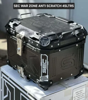 Sec WarZone alloy top box AntiScratch 45L with backrest