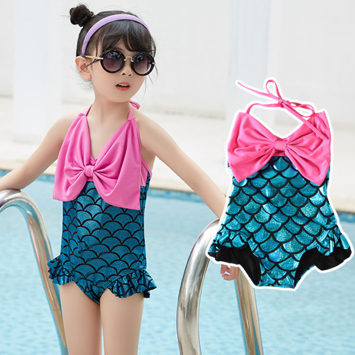 Kids Swimsuit Girl Baby Summer Mermaid Children's Cute Swimsuit One ...