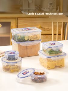 LocknLock Plastic Microwave Safe Food Container Lunch Box ness Preservation Heating Sealed Box for Adult Home Kitchen