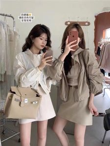 Lightweight Short Womens Sun Protection Jacket 2024 Summer New Arrival Casual Hooded Design Unique Small Size Top