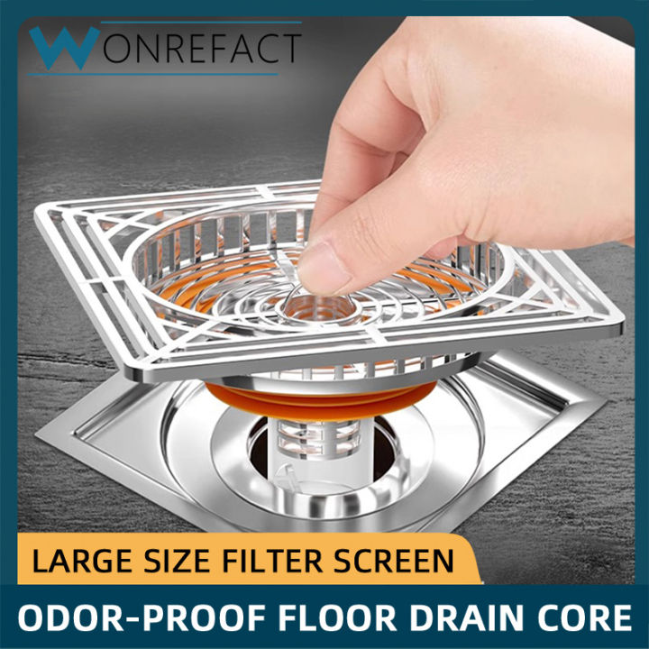Square Large Filter With Foreign Body Filter Deodorant Floor Drain Core