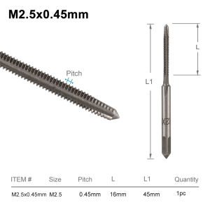 XCAN Right Hand Thread Tap HSS Metric Screw Tap Drill Threading Tool M2 M3 M4 M6 M7 M8 M10 M12 M14 Hand Tools