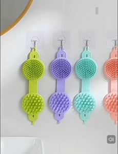 OHHDEER Berus Syampu Silikon 2 Dalam 1 Urut Kulit Kepala | 2-in-1 Silicone Scalp Shampoo Massage Brush