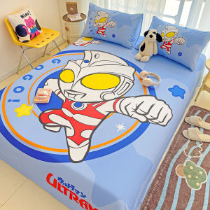 Pure Cotton Ultraman Bed Sheet Single Piece New 2025 Childrens Duvet Cover Student Dormitory Single Bed Sheet Quilt Layout