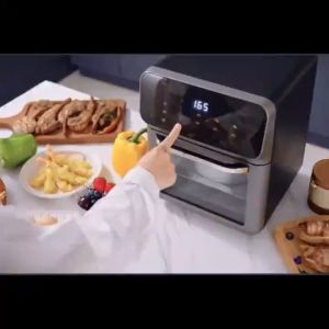 (1 YEAR WARRANTY) 16L Air Fryer Oven Digital Touch Multifunctional Household Large Capacity Bake Grill Smart Air Fryer Touch Screen Oil less cooking Multi-cooking functionality Air Fryer Kitchen 360°Baking Convection Oven Deep Fryer without Oil空氣炸鍋