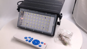 Adjustable Floodlight Portable for Outdoor Foldable Solar Powered Waterproof Security Yard Fence