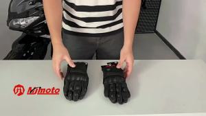 Mens Retro Perforated Leather Motorcycle Gloves Vintage Summer Motorcross Protection Hard Shell Cycling Biker MTB Moto Guantes