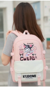 ABC BAGS#4022 Trendy KIDS 17inch backpack features 3D themed cartoon character ideal choice for primary school students