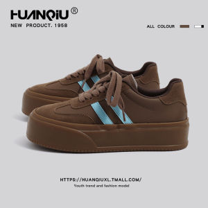 Giày Đế Dày HuanQiu Dành Cho Nữ Mùa Xuân Hè Mới Thời Trang Cổ Điển Đa Năng Nhẹ Thể Thao Đế Bằng Giày Lười