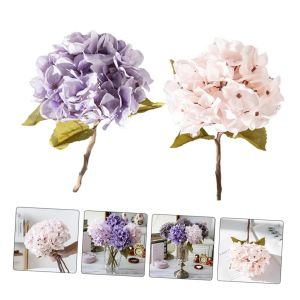 ดอกไฮเดรนเยียประดิษฐ์ 1 ชิ้น สำหรับตกแต่งบ้านในร่มและสวนกลางแจ้งในเทศกาลต่างๆ ทั้งฤดูใบไม้ผลิ ฤดูร้อน และฤดูใบไม้ร่วง