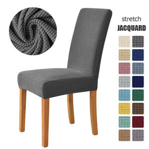 ธรรมดาเก้าอี้รับประทานอาหารปกยืดยืดหยุ่น Jacquard สีทึบแปนเด็กซ์เก้าอี้ที่นั่งปกล้างทำความสะอาดได้ | สีทึบ | จาก ผู้ผลิต: [ผู้ผลิต]