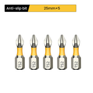 Phillips Magnetic Screwdriver Bit Set 25/50/65/70/90/150mm Non-Slip Impact Drill Bit 1/4 Inch Hexagonal Shank for Electric Drill