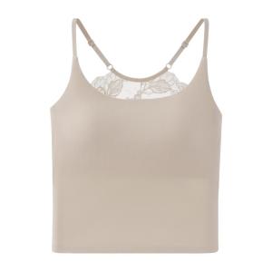 Áo ba lỗ nữ MiiOW bằng modal và ren có đệm ngực hở lưng gợi cảm