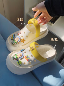 Thin Strip Toy Story Bass Light Year Hole Shoes Matching Summer Outdoor Non-Slip Cute Beach Shoes for Women