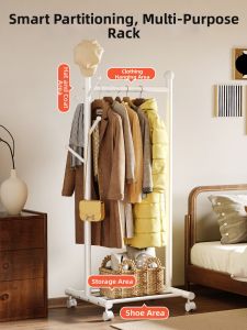 Home Organizer | Compact New Design Corner Hall Closet with Mirror Small Size
