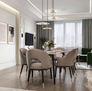 set dinning table kombinasi marmer carara