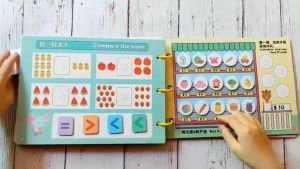 Bộ sách học liệu bóc dán toán học 163 chi tiết 16 chủ đề Montessori  - ĐỒ CHƠI GIÁO DỤC - SP0422