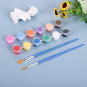 Children 3ml Acrylic paint pigment art Painting drawing DIY Wall painting Canvas Paper Ceramic Stone Paint Free Brush Kids Art 儿童涂鸦丙烯颜料