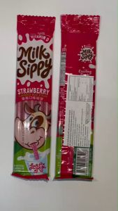 Milk Sippy หลอดดูดนม รสสตรอว์เบอร์รี่