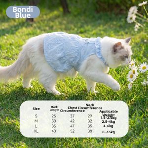SHENJINGMAO | Spring and Summer Light Breathable Floral Skirt Pet Clothing