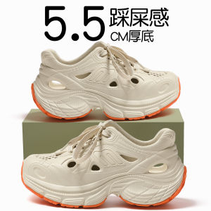 Mens Thick Bottom Sandals 2025 New Summer Outdoor Beach Sports Dad Shoes Anti-slip Heightening Slippers Youth Trend EVA