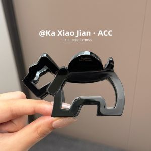 Elegant Acetate Hair Clips Womens Cute Dog Shark Clamp Hair Accessories Korean Style Fresh out New Fashion Jewelry