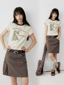 PSO Brand | Hand-drawn Dog Contrast Color T-shirt